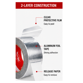 BLYSK Aluminum Auto Body Repair Tape – Aluminum Foil Tape for Auto Body Repair, HVAC Duct Sealing, Insulation & General Repairs