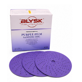 Blysk Purple Zirconia Sanding Discs – 6 Inch, 50-Pack – Hook & Loop, Laser Multi-Hole Dust Extraction – Long Life Ceramic/Corundum Grain. 80,120,180,220,320,400,600,800,1000 Grit