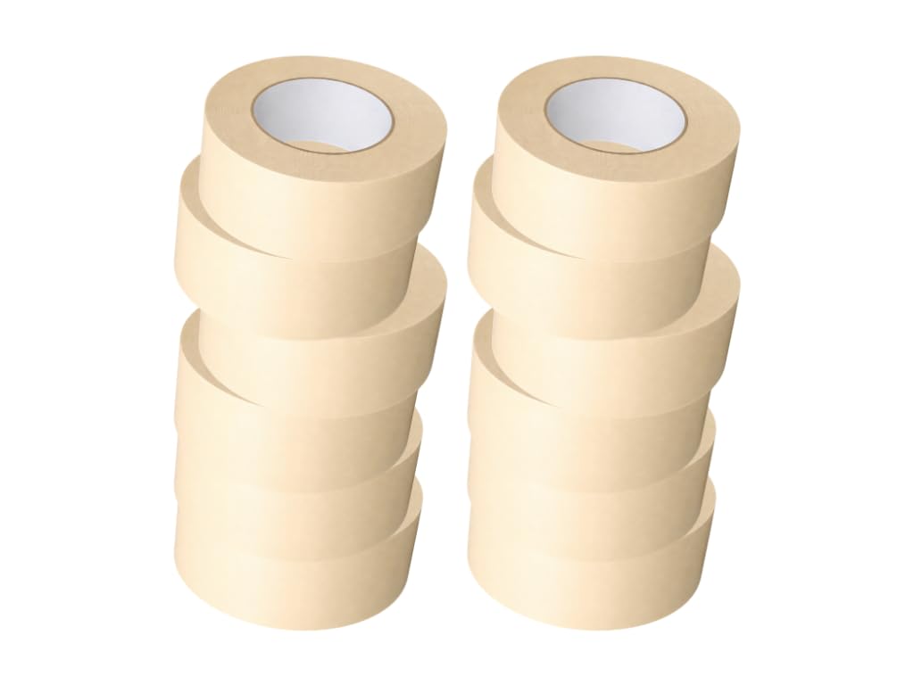 General Purpose Masking Tape – Multi-Surface Use – Professional Grade (1.5" x 60 Yrds, 6 Pack)