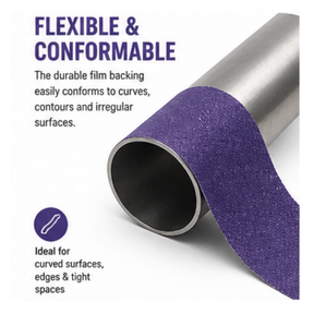 Blysk  Purple Film PSA Sanding Roll 2-3/4" x 25 Yds – 40, 80, 120, 220, 320 Grit – Premium Long-Lasting Abrasive for Wood, Paint, Metal – Clog-Resistant, Fast Cut