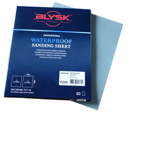 Wet & Dry Sandpaper 9x11 Sheets, 50-Pack, Aluminum Oxide (P60–P600) Silicon Carbide (P800–P3000) Latex Backing,for Wood, Metal, Auto, Plastic (400 Grit)
