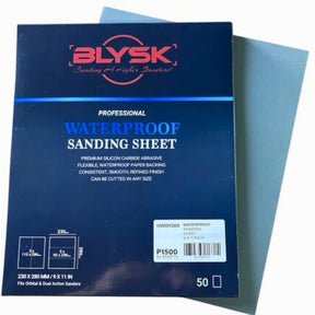 Wet & Dry Sandpaper 9x11 Sheets, 50-Pack, Aluminum Oxide (P60–P600) Silicon Carbide (P800–P3000) Latex Backing,for Wood, Metal, Auto, Plastic (400 Grit)