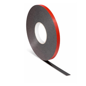 Premium Double Sided Acrylic Foam Tape (Gray) - for Body Side Mouldings, Accessories, Interior Trim Panels, Garnish Mouldings (1/2" x 20')