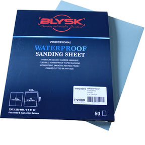 Wet & Dry Sandpaper 9x11 Sheets, 50-Pack, Aluminum Oxide (P60–P600) Silicon Carbide (P800–P3000) Latex Backing,for Wood, Metal, Auto, Plastic (400 Grit)
