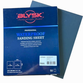 Wet & Dry Sandpaper 9x11 Sheets, 50-Pack, Aluminum Oxide (P60–P600) Silicon Carbide (P800–P3000) Latex Backing,for Wood, Metal, Auto, Plastic (400 Grit)