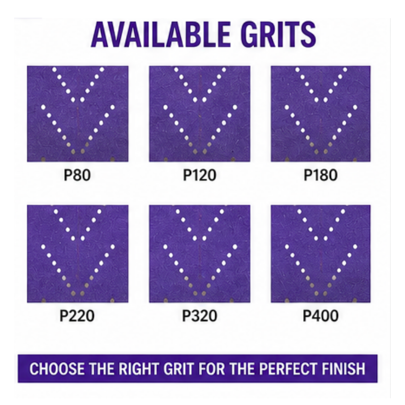 Blysk Purple Zirconia Sanding Roll – 2-3/4" x 13 Yds, Fast Cut, Long Life, Clog-Resistant, Hook & Loop, Pre-Cut for Easy Tear, Available in Grits 80, 120, 180, 220, 320, and 400.