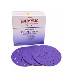 Blysk Purple Zirconia Sanding Discs – 6 Inch, 50-Pack – Hook & Loop, Laser Multi-Hole Dust Extraction – Long Life Ceramic/Corundum Grain. 80,120,180,220,320,400,600,800,1000 Grit