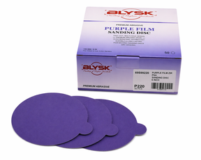 BLYSK Premium Purple Zirconia Sanding Discs 6", High Performance, Long Life, Clog-Resistant, Fits DA & Orbital Sanders, 50-Pack, Available in PSA and Hook & Loop