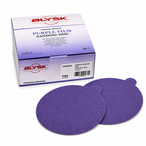 BLYSK Premium Purple Zirconia Sanding Discs 6", High Performance, Long Life, Clog-Resistant, Fits DA & Orbital Sanders, 50-Pack, Available in PSA and Hook & Loop