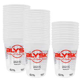 BLYSK Graduated Plastic Mixing Cups, use for Paint, Resin (Quart) - Maazzo