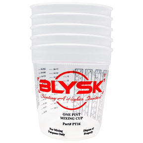 BLYSK Graduated Plastic Mixing Cups, use for Paint, Resin (Pint) - Maazzo