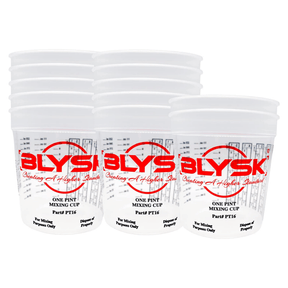 BLYSK Graduated Plastic Mixing Cups, use for Paint, Resin (Pint) - Maazzo