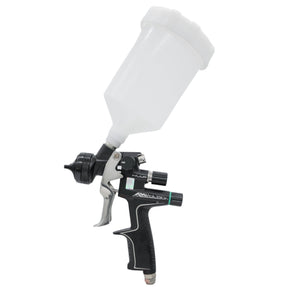 ANI Black/S 20 oz. Gravity Feed HVLP Automotive Air Spray Gun - Maazzo