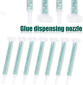 BLYSK 20 Piece Long Epoxy Mixing Nozzle Tip for Adhesive Gun Applicator - Maazzo
